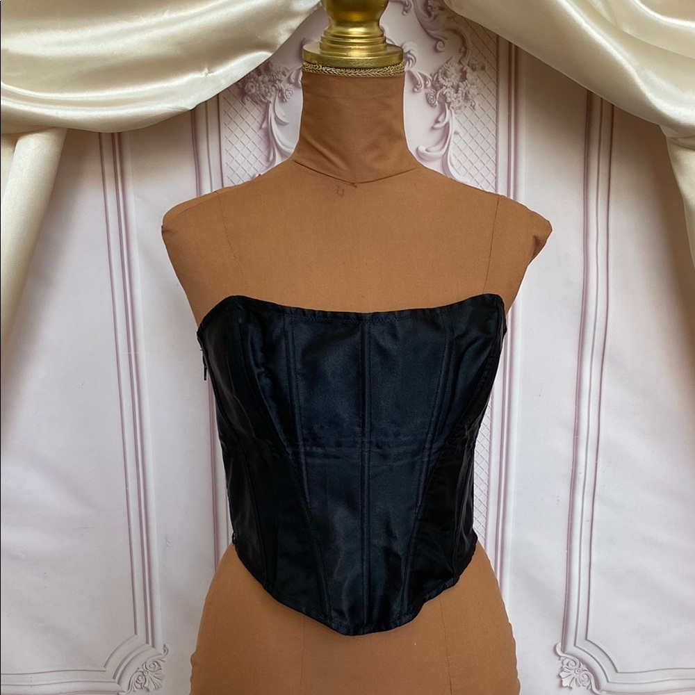 Elegant Black Corset Top